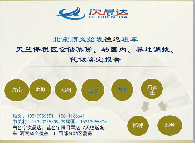 北京至（zhì）鄭州空運